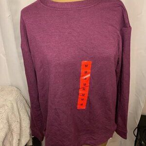 Orvis Women's Dropped Shoulder Cozy Pullover, M, Purple (very soft :) )